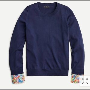 JCrew NWT Sweater with Liberty Cuff